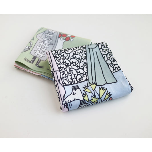 ムーミンハンカチ みんなでお茶を