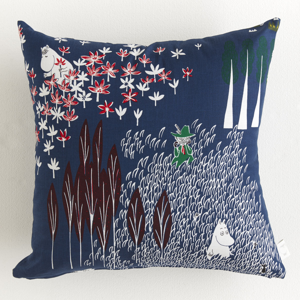 ムーミンクッションカバー ここにいるよ