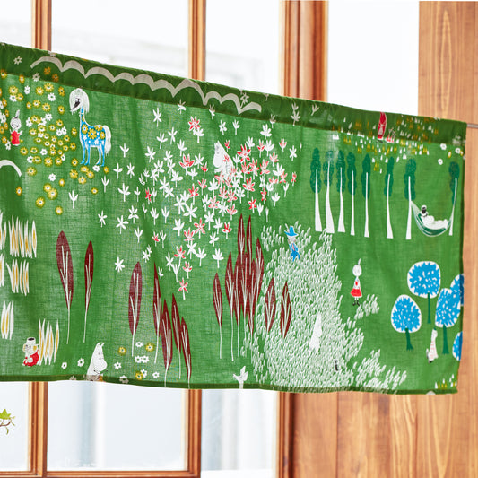 ムーミンカフェカーテン ここにいるよ