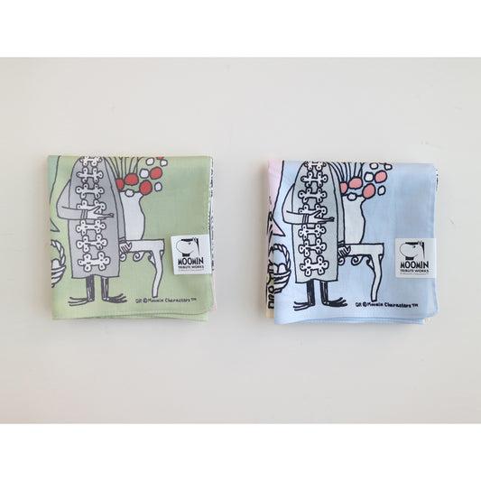 ムーミンハンカチ みんなでお茶を