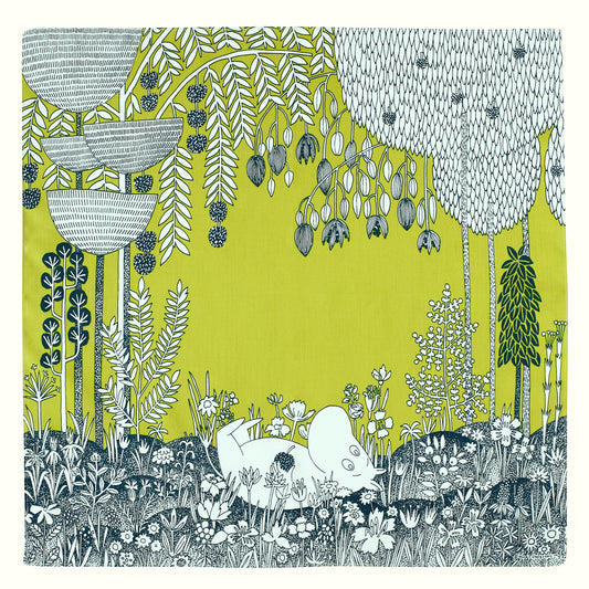 ムーミンハンカチひと休み